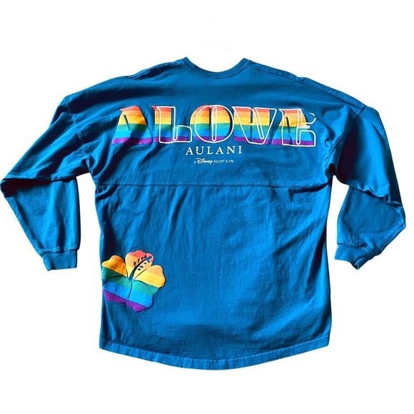 Disney Other - Aulani Disney aloha love spirit jersey pride collection long sleeve t shirt blue